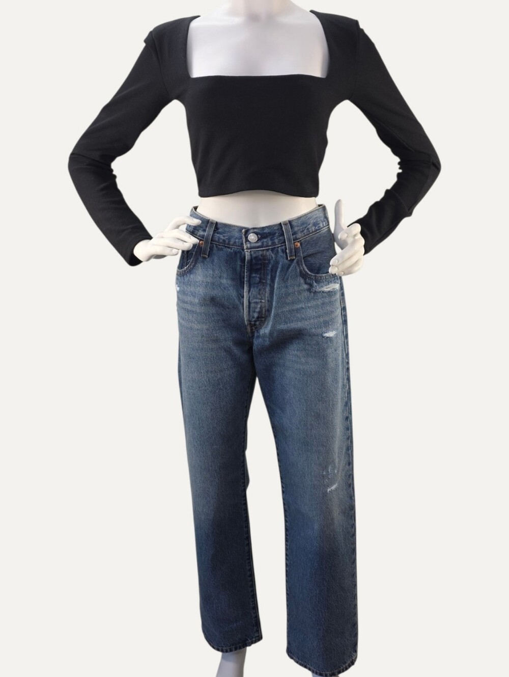 Levi’s 501 ’90s Jeans 30x30 NWT Distressed Straight Leg Button Fly